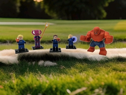 Minifigure eroe cattivo - e,